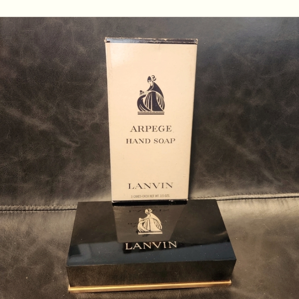 Vtg New Lanvin Arpege Hand Soap Set